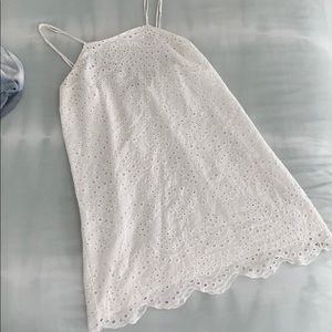 White eyelet sundress